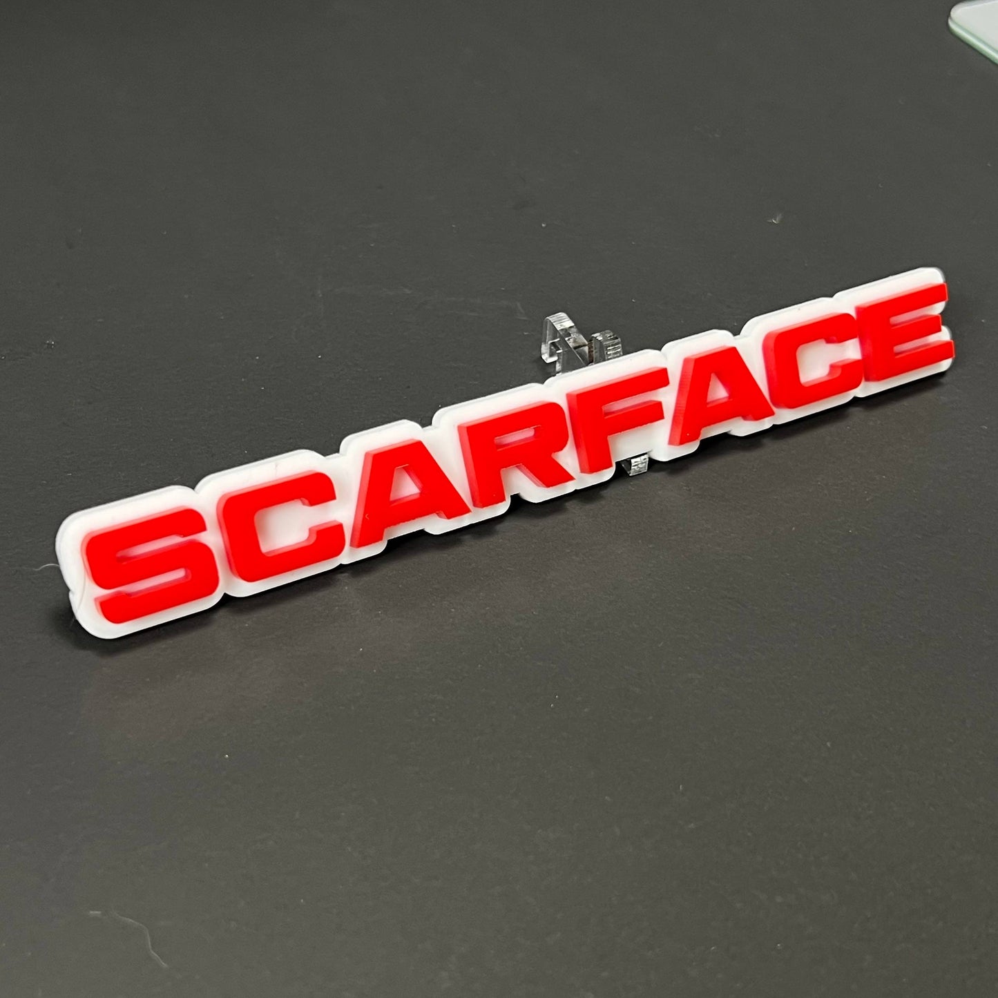 1PC SCARFACE 3D Acrylic Badge - Car Truck Emblem Fender Tailgate Trunk Sticker