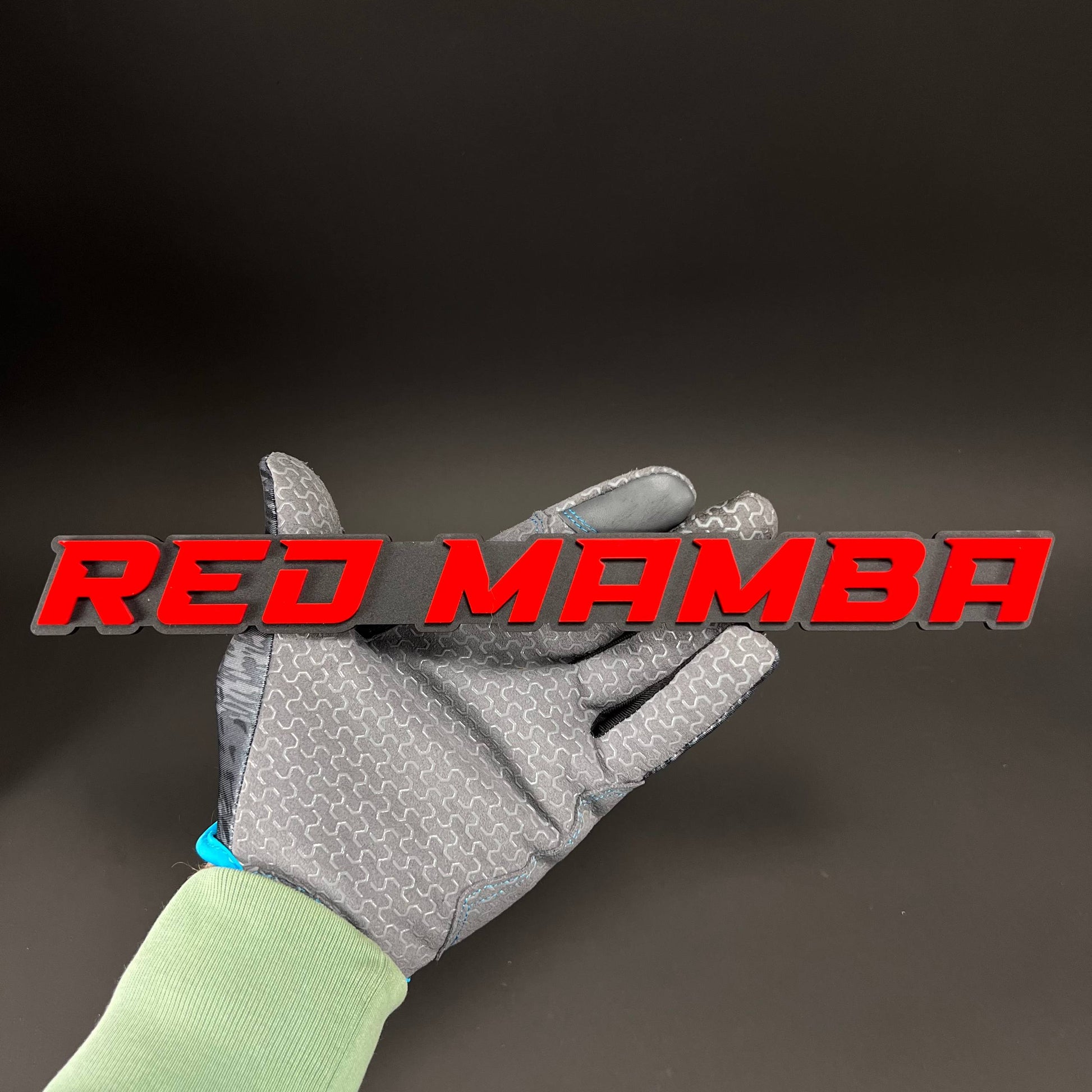 1PC RED MAMBA 3D Acrylic Badge - Car Truck Emblem Fender Tailgate Trunk Sticker