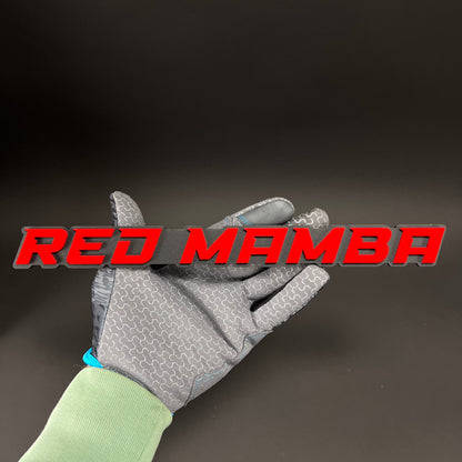 1PC RED MAMBA 3D Acrylic Badge - Car Truck Emblem Fender Tailgate Trunk Sticker