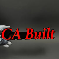 1PC CA Built 3D Acrylic Badge - Car Truck Emblem Fender Tailgate Trunk Sticker