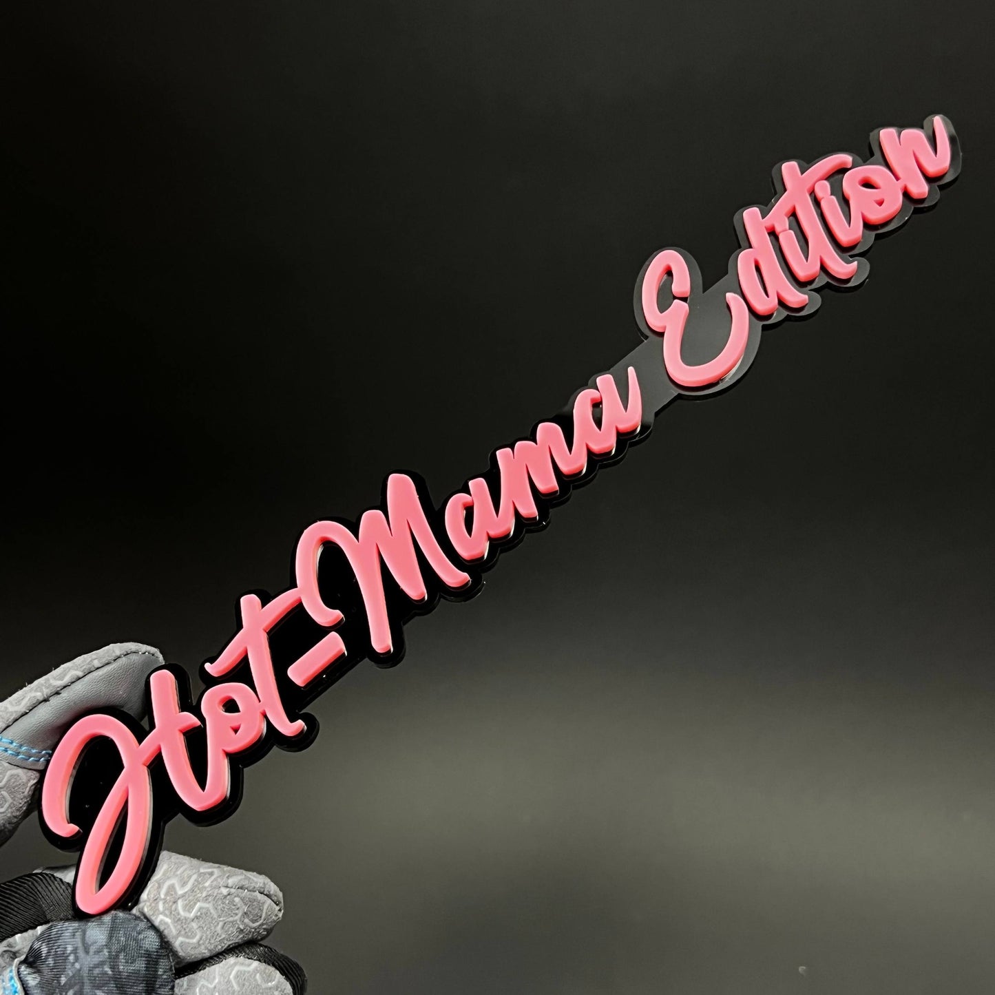 1PC Hot-Mama Edition 3D Acrylic Badge - Car Truck Emblem Fender Sticker