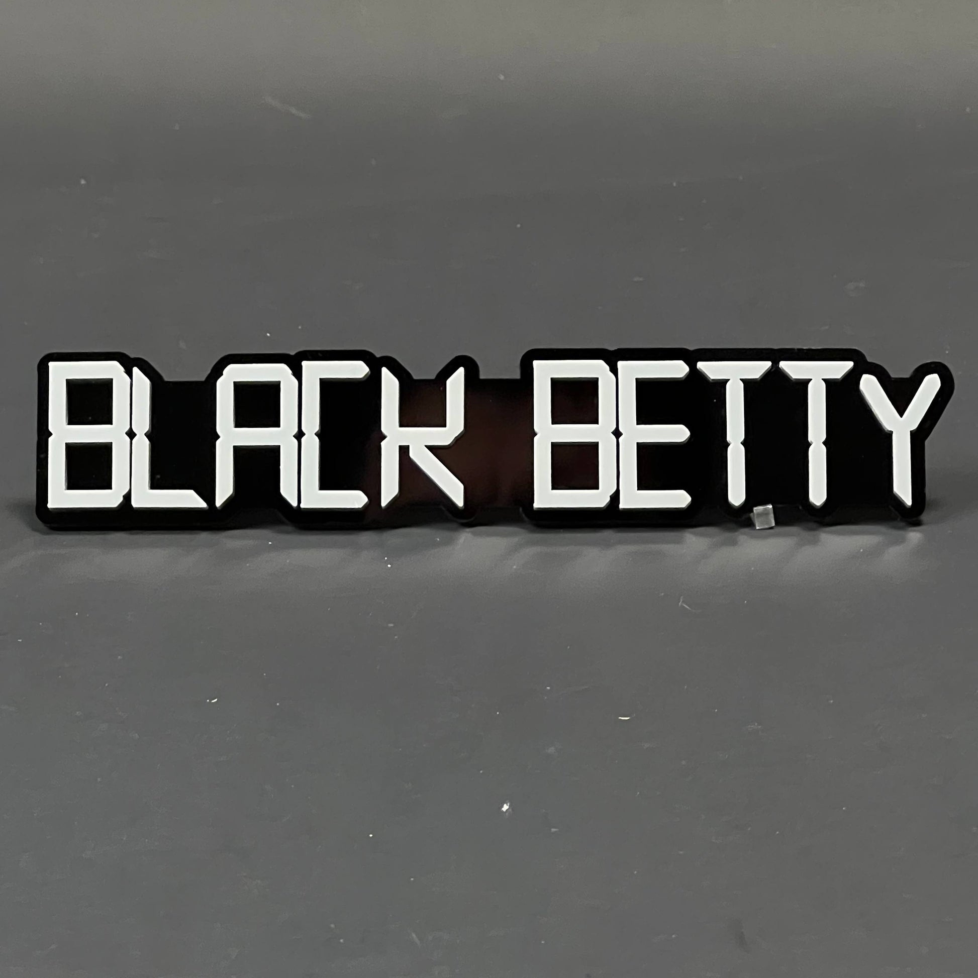 1PC BLACK BETTY 3D Acrylic Badge - Car Truck Emblem Fender Sticker