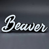 1PC Beaver 3D Acrylic Badge - Car Truck Emblem Fender Tailgate Trunk Sticker