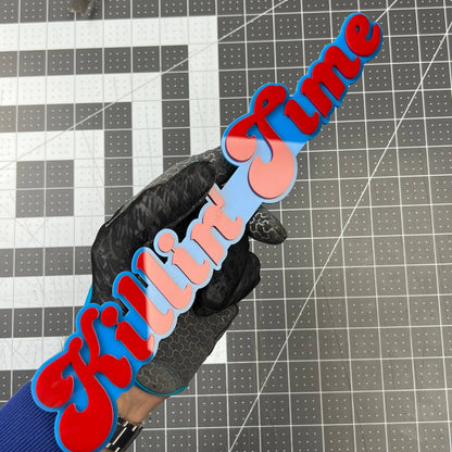 Killin' Time 3D Acrylic Badge - Car Truck Emblem Fender Tailgate Trunk Sticker