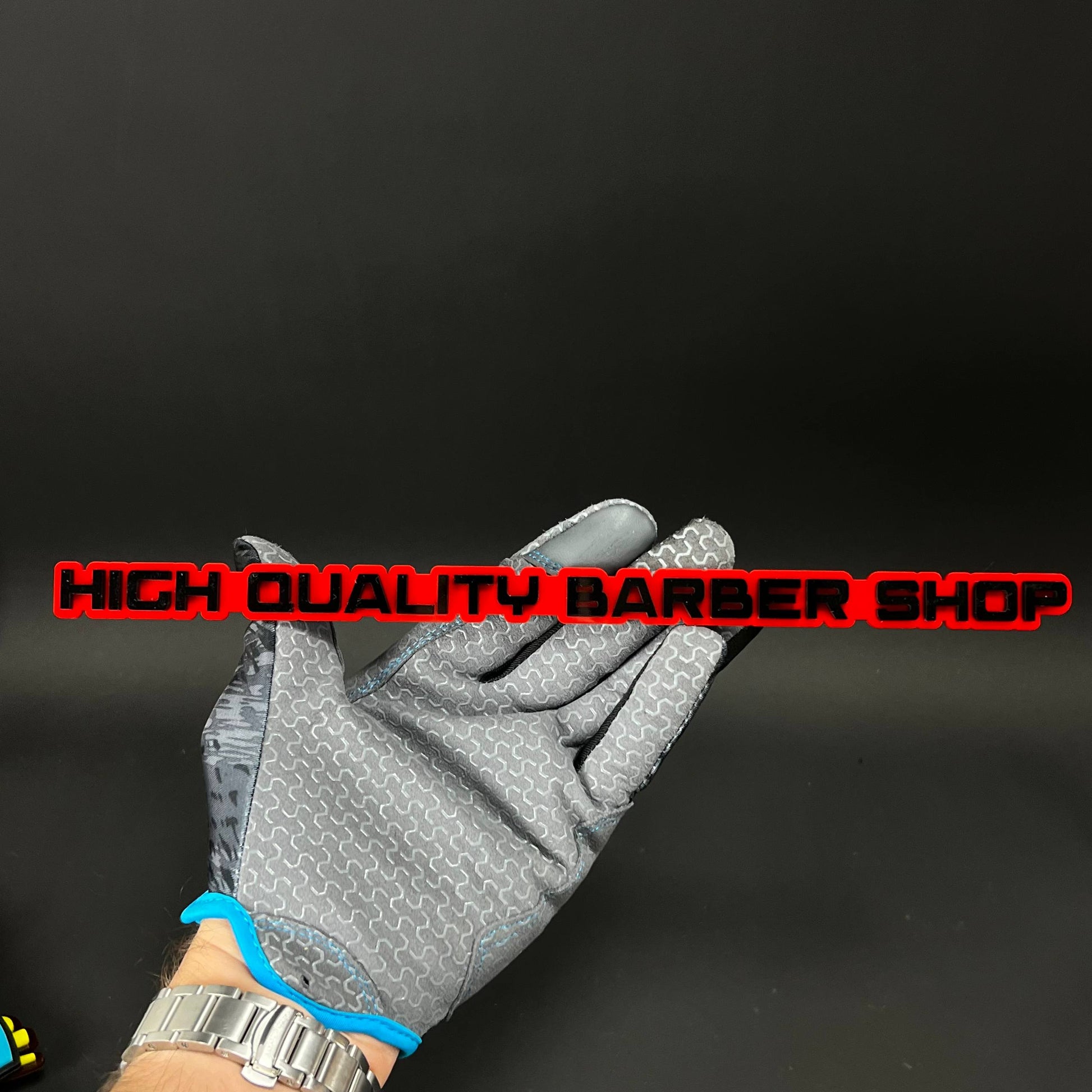 1PC HIGH QUALITY BARBER SHOP 3D Acrylic Badge - Car Truck Emblem Fender Sticker