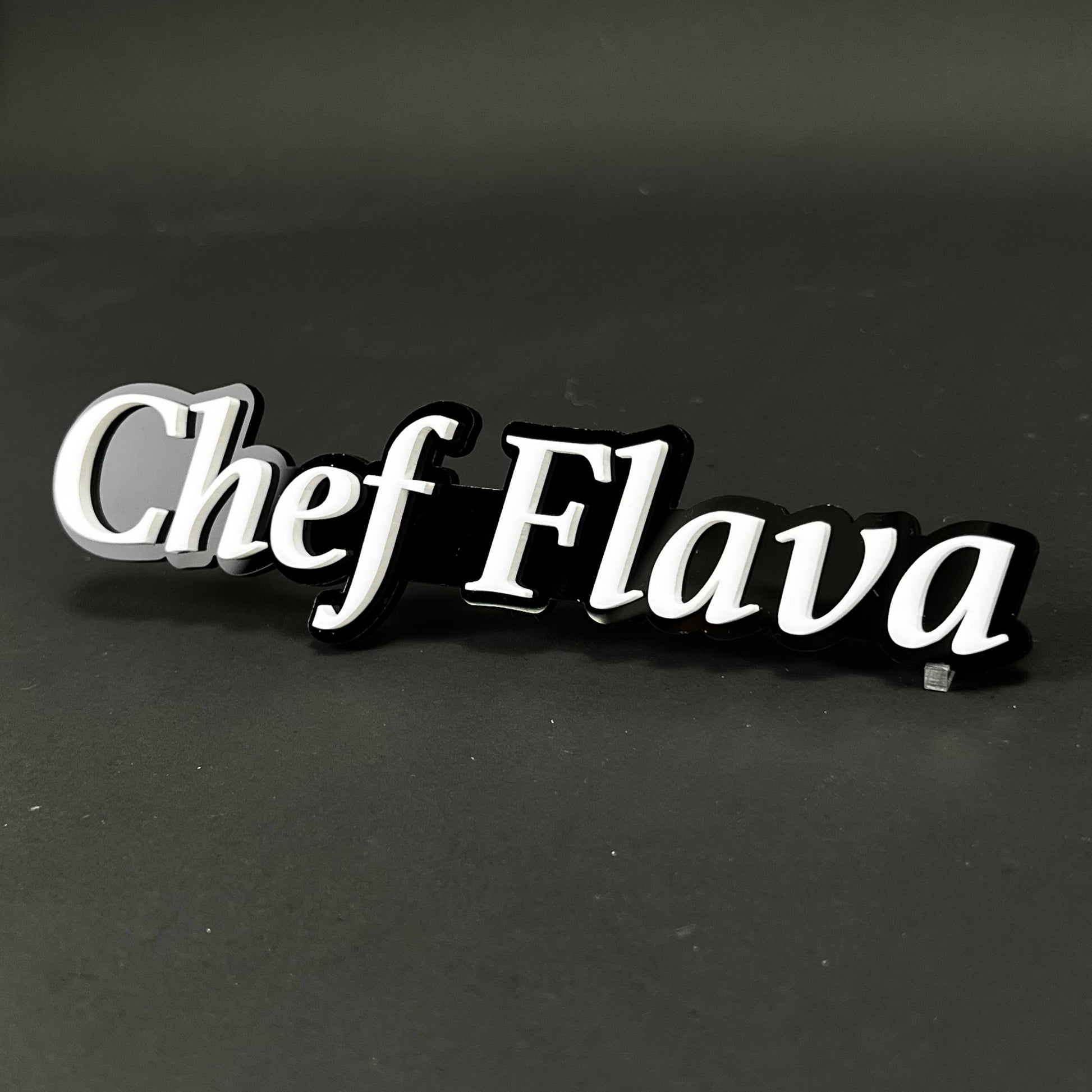 1PC Chef Flava 3D Acrylic Badge - Car Truck Emblem Fender Tailgate Trunk Sticker