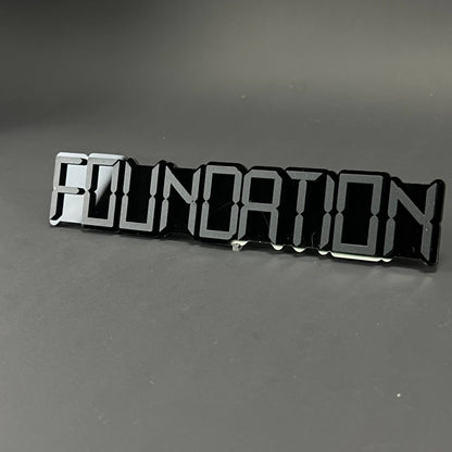 1PC FOUNDATION 3D Acrylic Badge - Car Truck Emblem Fender Tailgate Trunk Sticker