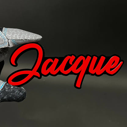 1PC Jacque 3D Acrylic Badge - Car Truck Emblem Fender Tailgate Trunk Sticker