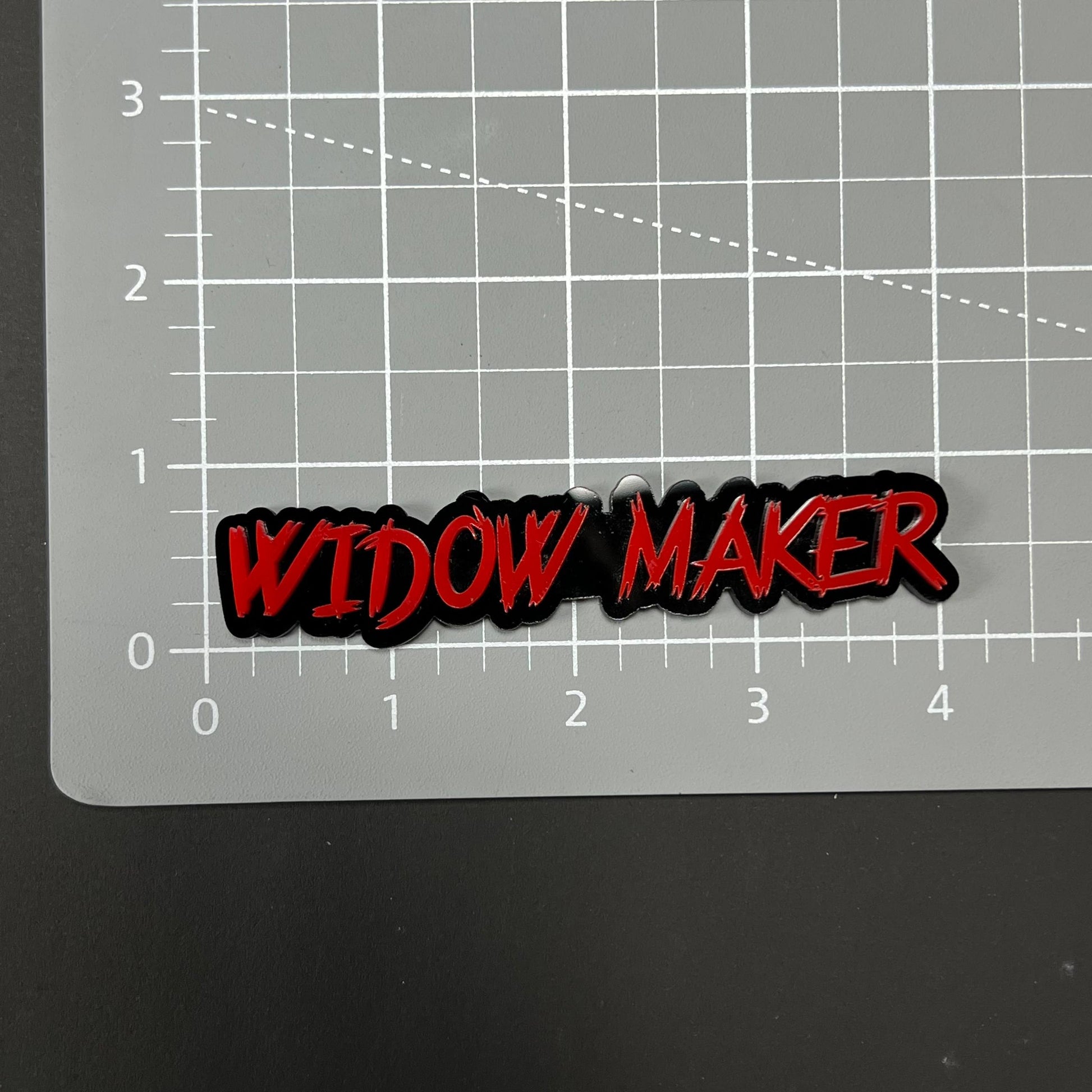 1PC WIDOW MAKER 3D Acrylic Badge - Car Truck Emblem Fender Sticker