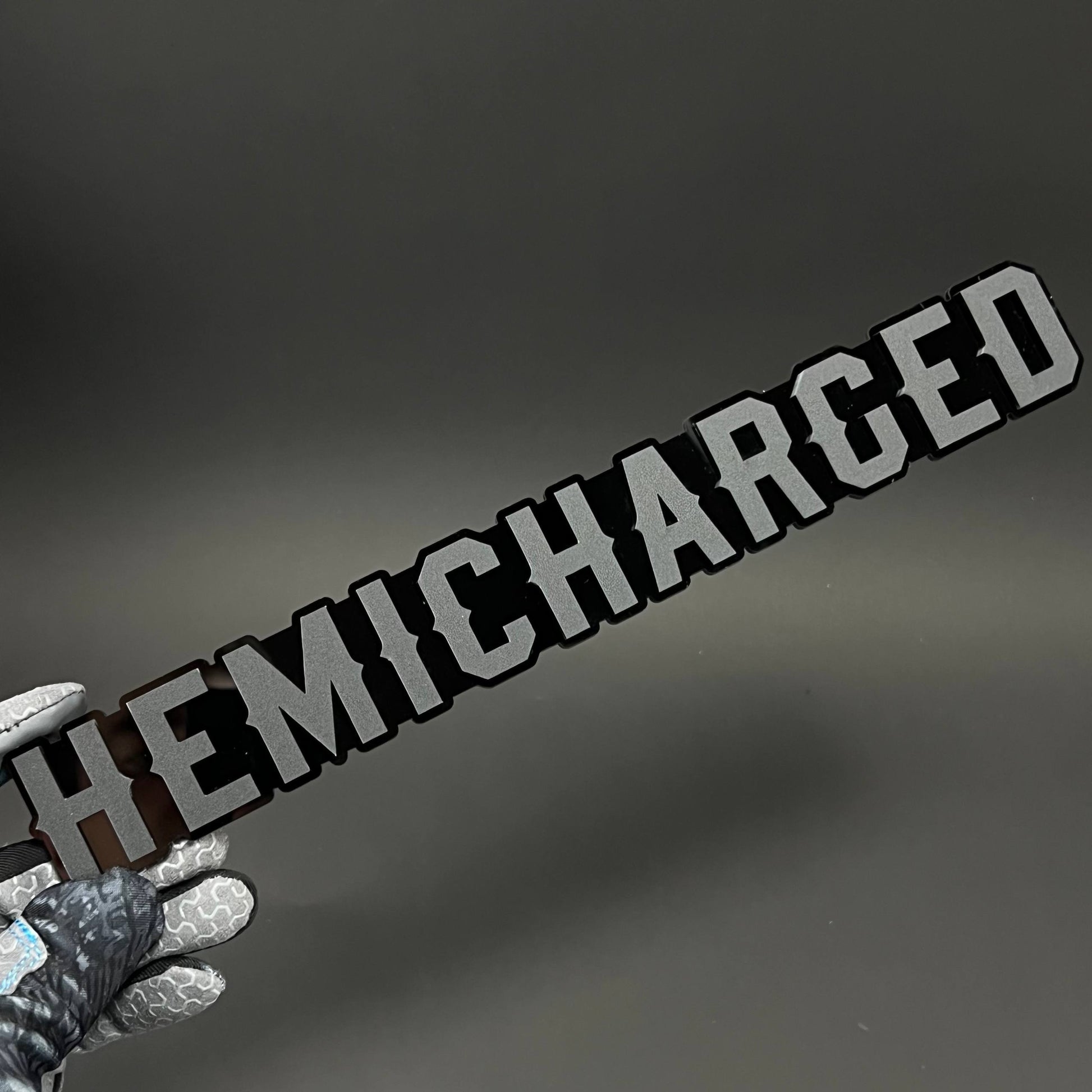 1PC HEMICHARGED 3D Acrylic Badge - Car Truck Emblem Fender Sticker