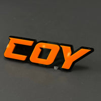 1PC COY 3D Acrylic Badge - Car Truck Emblem Fender Tailgate Trunk Sticker