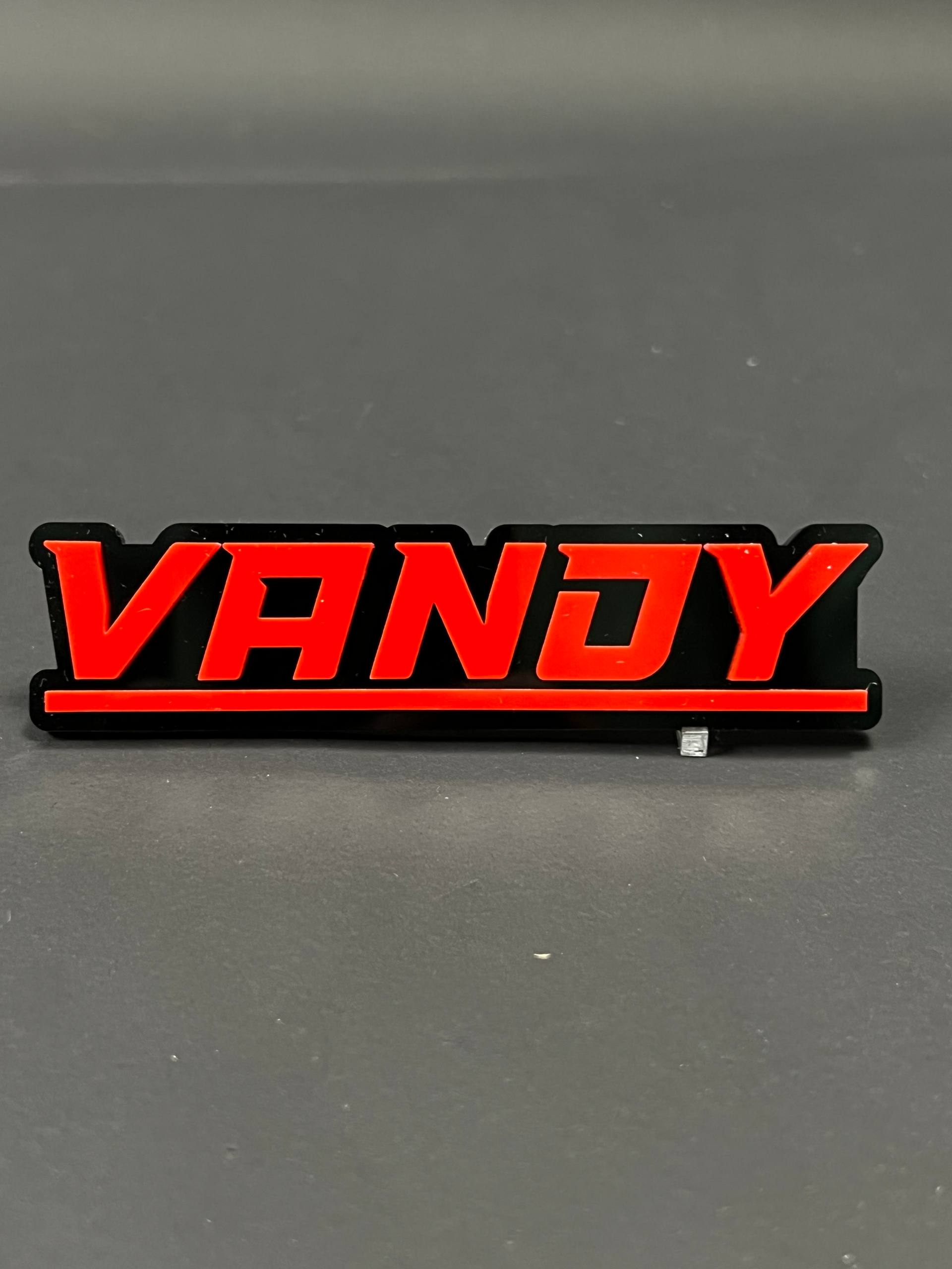 1PC VANDY 3D Acrylic Badge - Car Truck Emblem Fender Tailgate Trunk Sticker