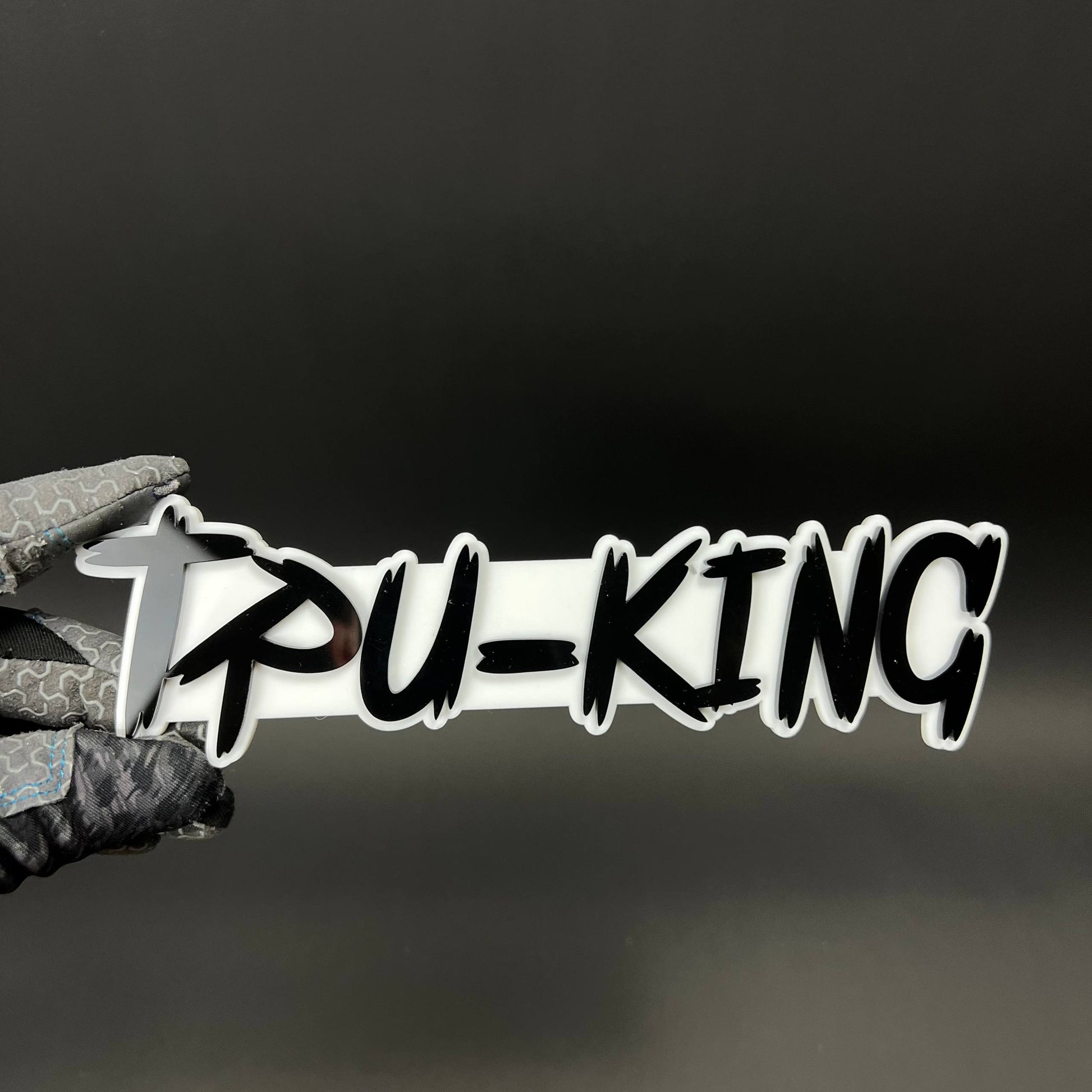 1PC TRU-KING 3D Acrylic Badge - Car Truck Emblem Fender Tailgate Trunk Sticker