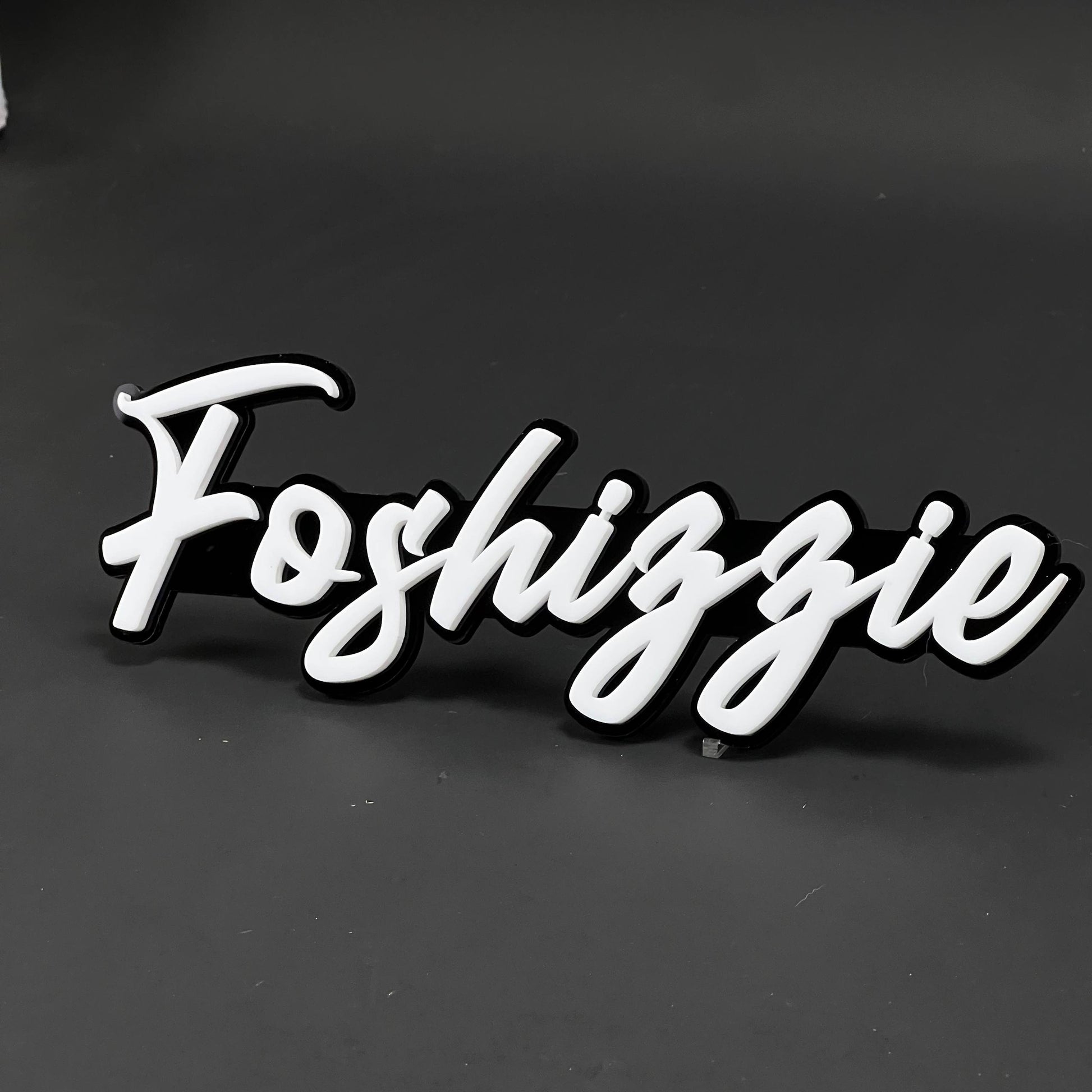 1PC Foshizzie 3D Acrylic Badge - Car Truck Emblem Fender Tailgate Trunk Sticker