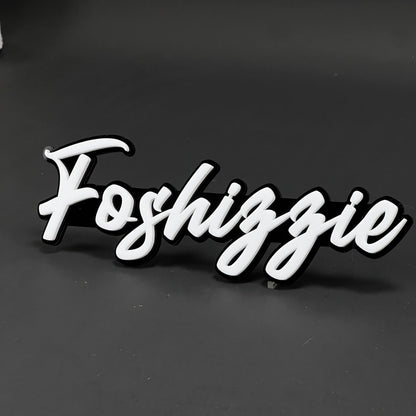 1PC Foshizzie 3D Acrylic Badge - Car Truck Emblem Fender Tailgate Trunk Sticker