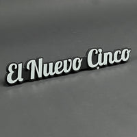 1PC El Nuevo Cinco 3D Acrylic Badge - Car Truck Emblem Fender Sticker