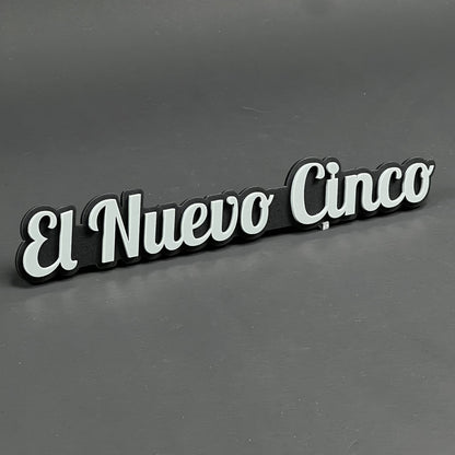 1PC El Nuevo Cinco 3D Acrylic Badge - Car Truck Emblem Fender Sticker