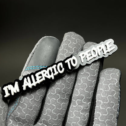 1PC I'M ALLERGIC TO PEOPLE 3D Acrylic Badge - Car Truck Emblem Fender Sticker