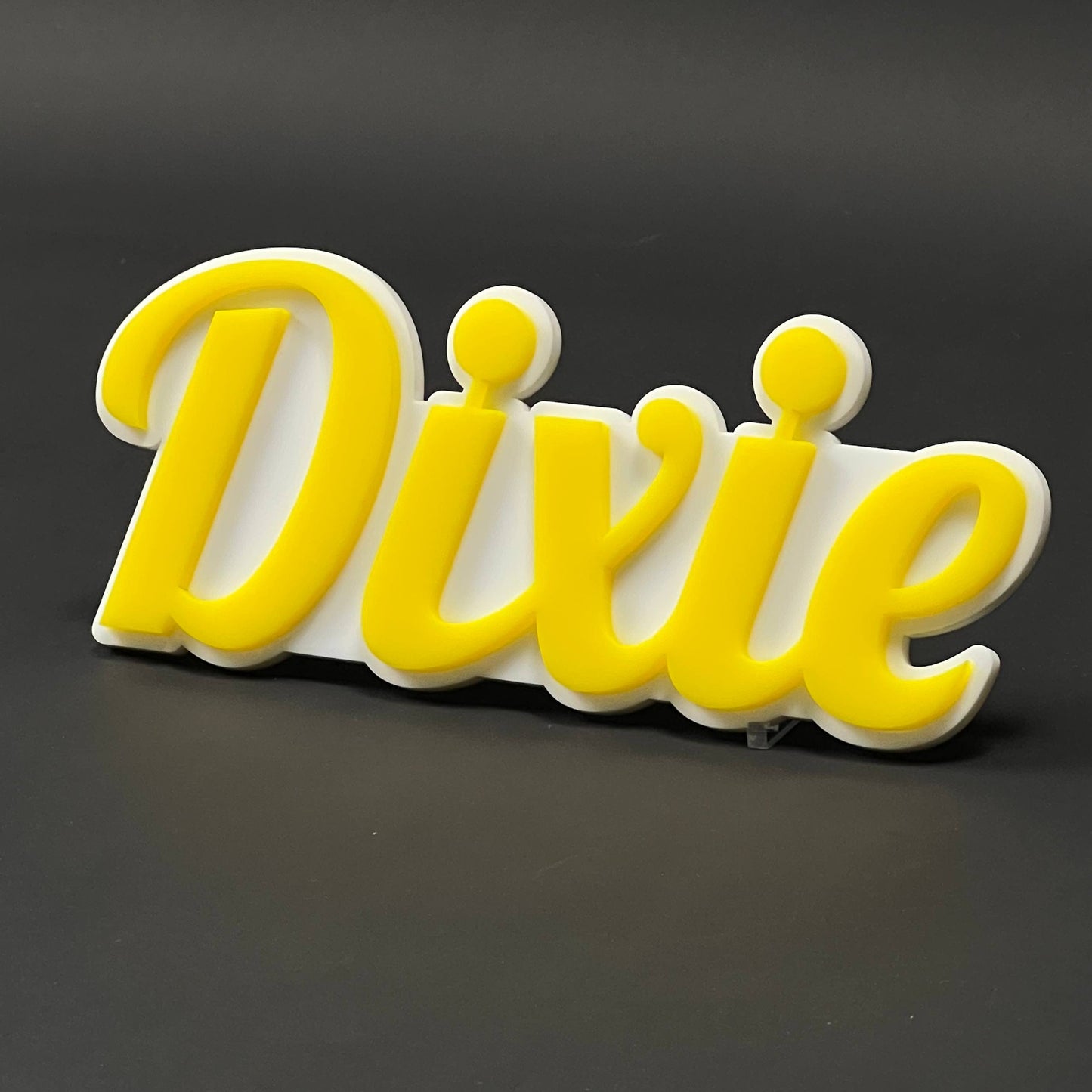 1PC Dixie 3D Acrylic Badge - Car Truck Emblem Fender Tailgate Trunk Sticker
