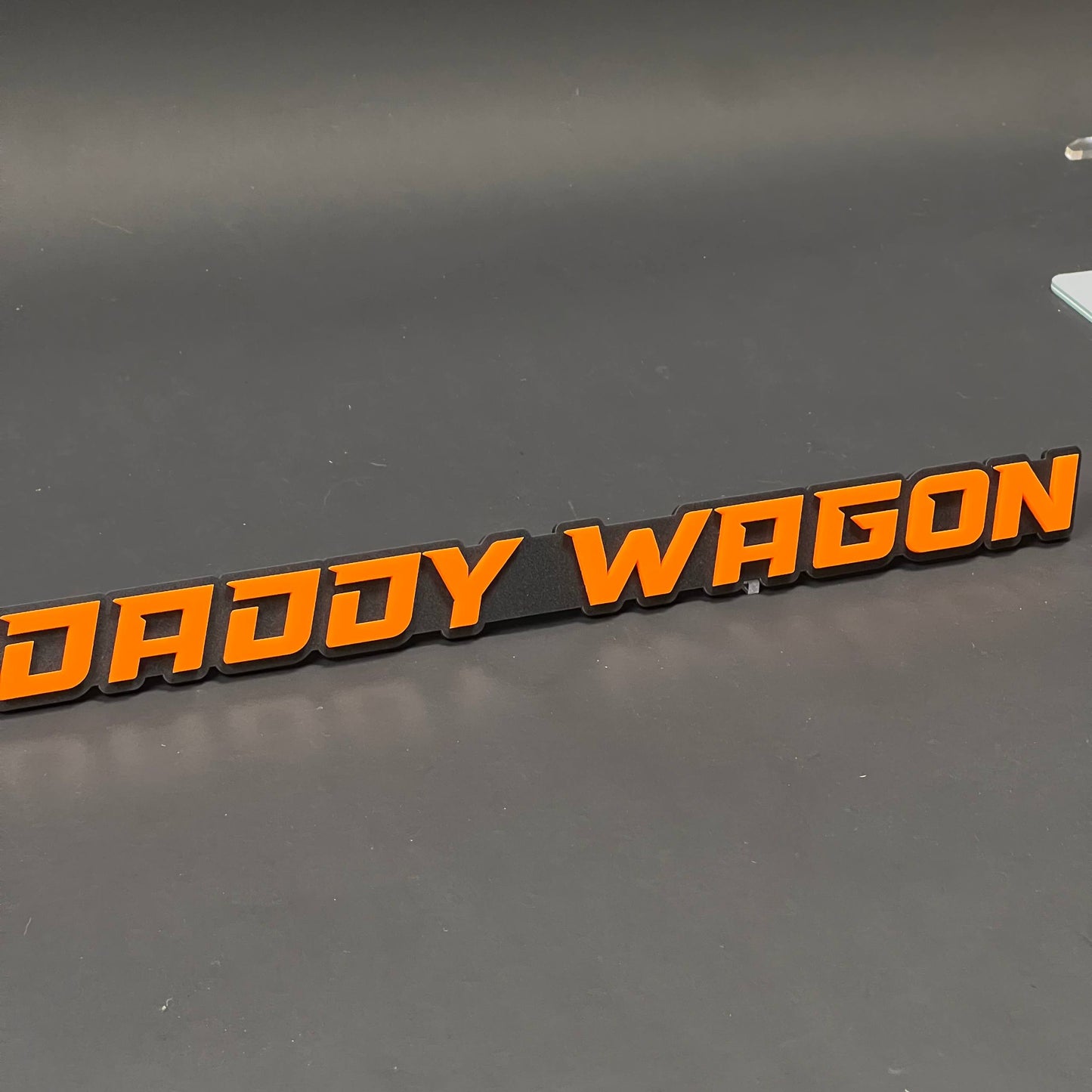 1PC DADDY WAGON 3D Acrylic Badge - Car Truck Emblem Fender Sticker