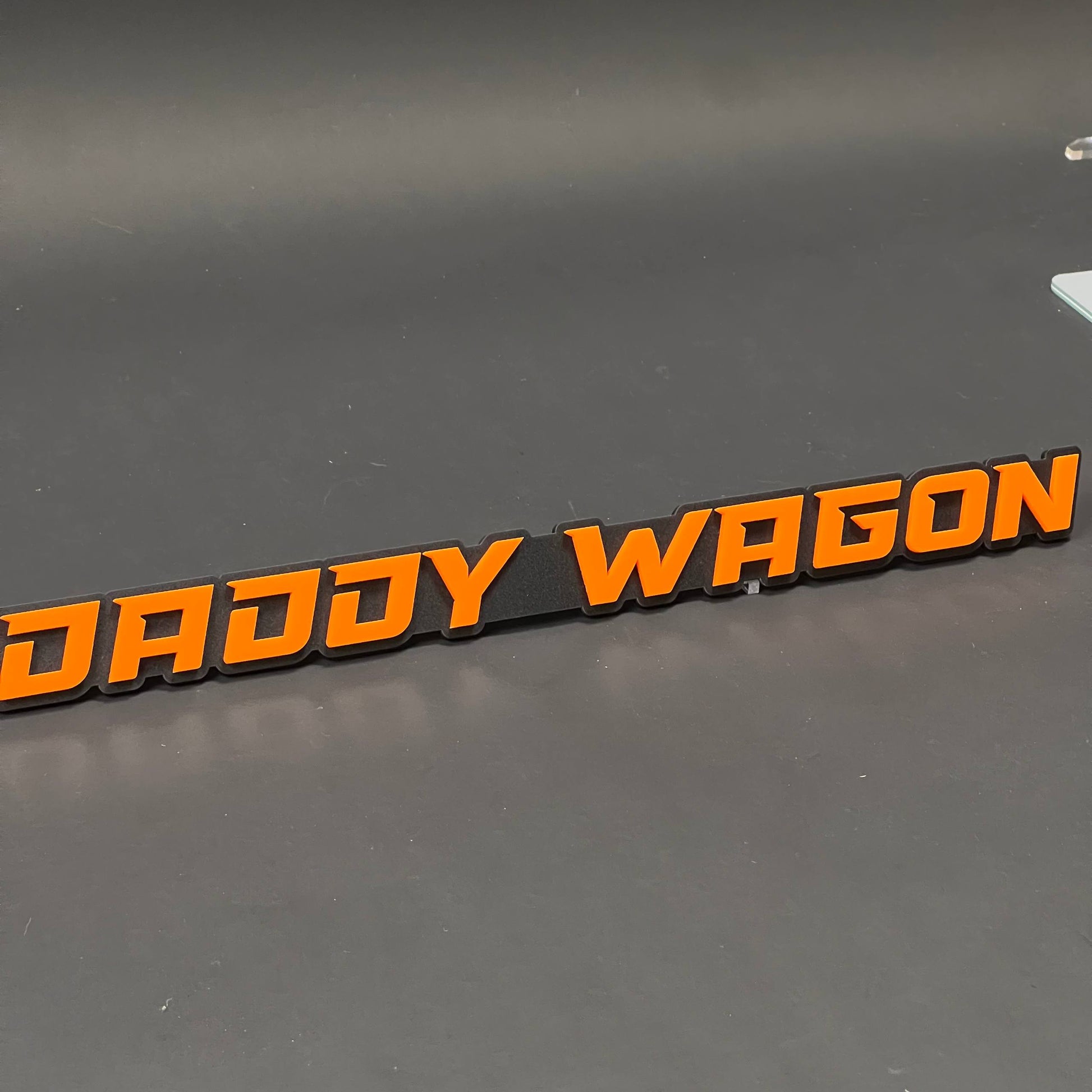 1PC DADDY WAGON 3D Acrylic Badge - Car Truck Emblem Fender Sticker