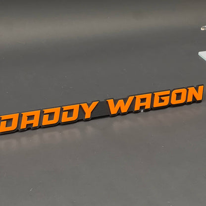 1PC DADDY WAGON 3D Acrylic Badge - Car Truck Emblem Fender Sticker
