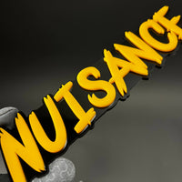 1PC NUISANCE 3D Acrylic Badge - Car Truck Emblem Fender Tailgate Trunk Sticker