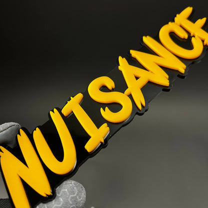 1PC NUISANCE 3D Acrylic Badge - Car Truck Emblem Fender Tailgate Trunk Sticker