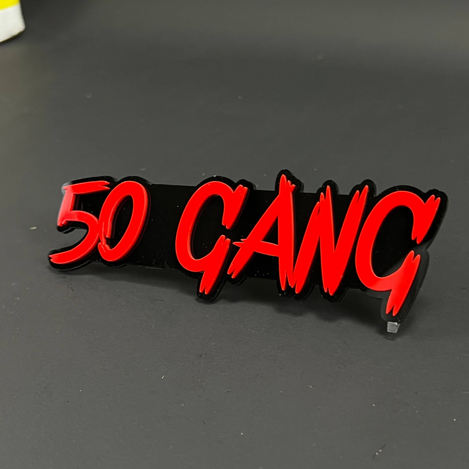 1PC 50 GANG 3D Acrylic Badge - Car Truck Emblem Fender Tailgate Trunk Sticker
