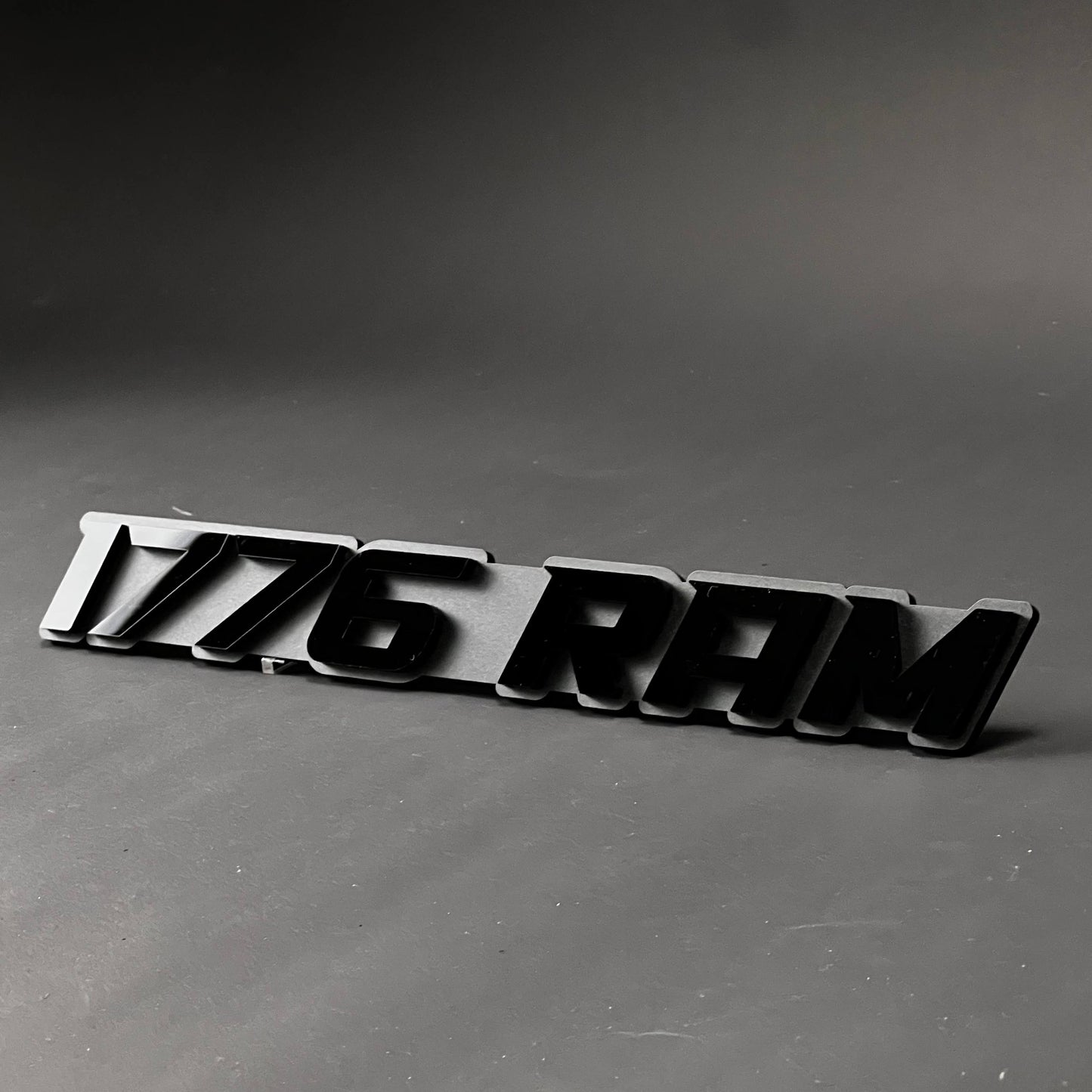 1PC 1776 RAM 3D Acrylic Badge - Car Truck Emblem Fender Tailgate Trunk Sticker