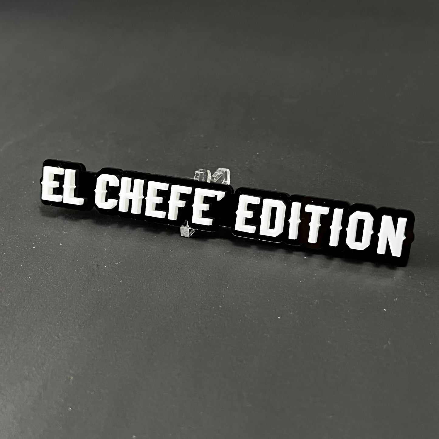 1PC EL CHEFE EDITION 3D Acrylic Badge - Car Truck Emblem Fender Sticker