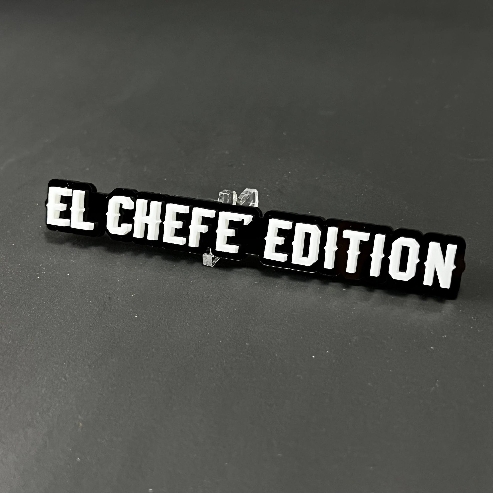 1PC EL CHEFE EDITION 3D Acrylic Badge - Car Truck Emblem Fender Sticker