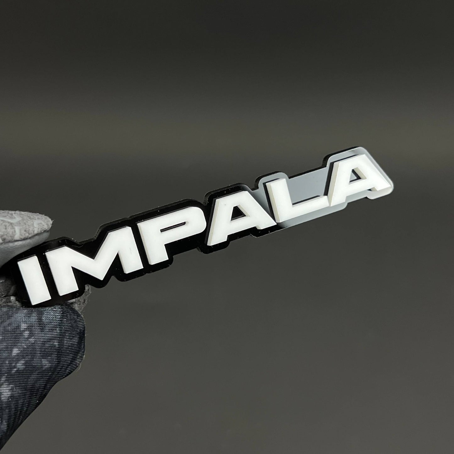 1PC IMPALA 3D Acrylic Badge - Car Truck Emblem Fender Tailgate Trunk Sticker