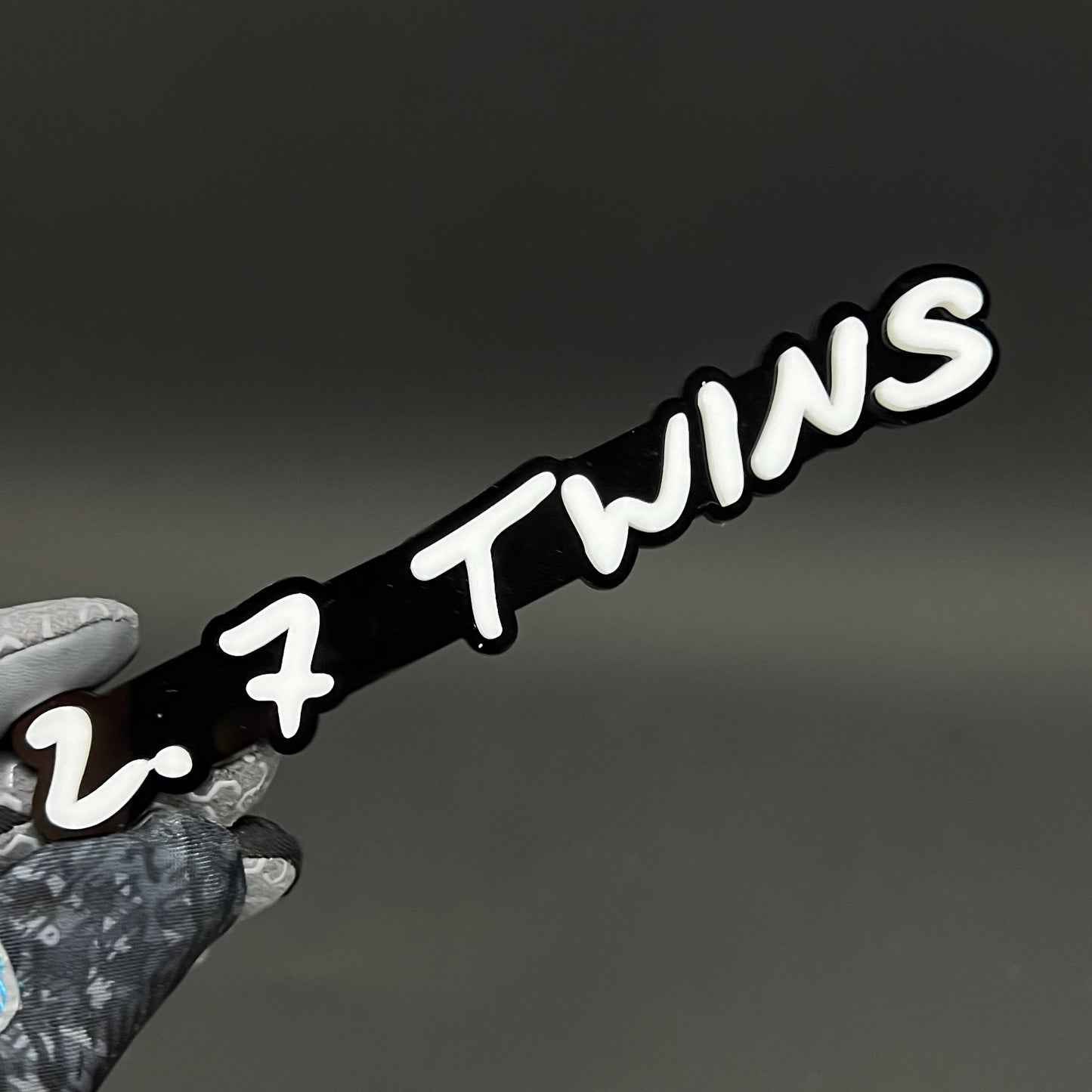 1PC 2.7 TWINS 3D Acrylic Badge - Car Truck Emblem Fender Tailgate Trunk Sticker