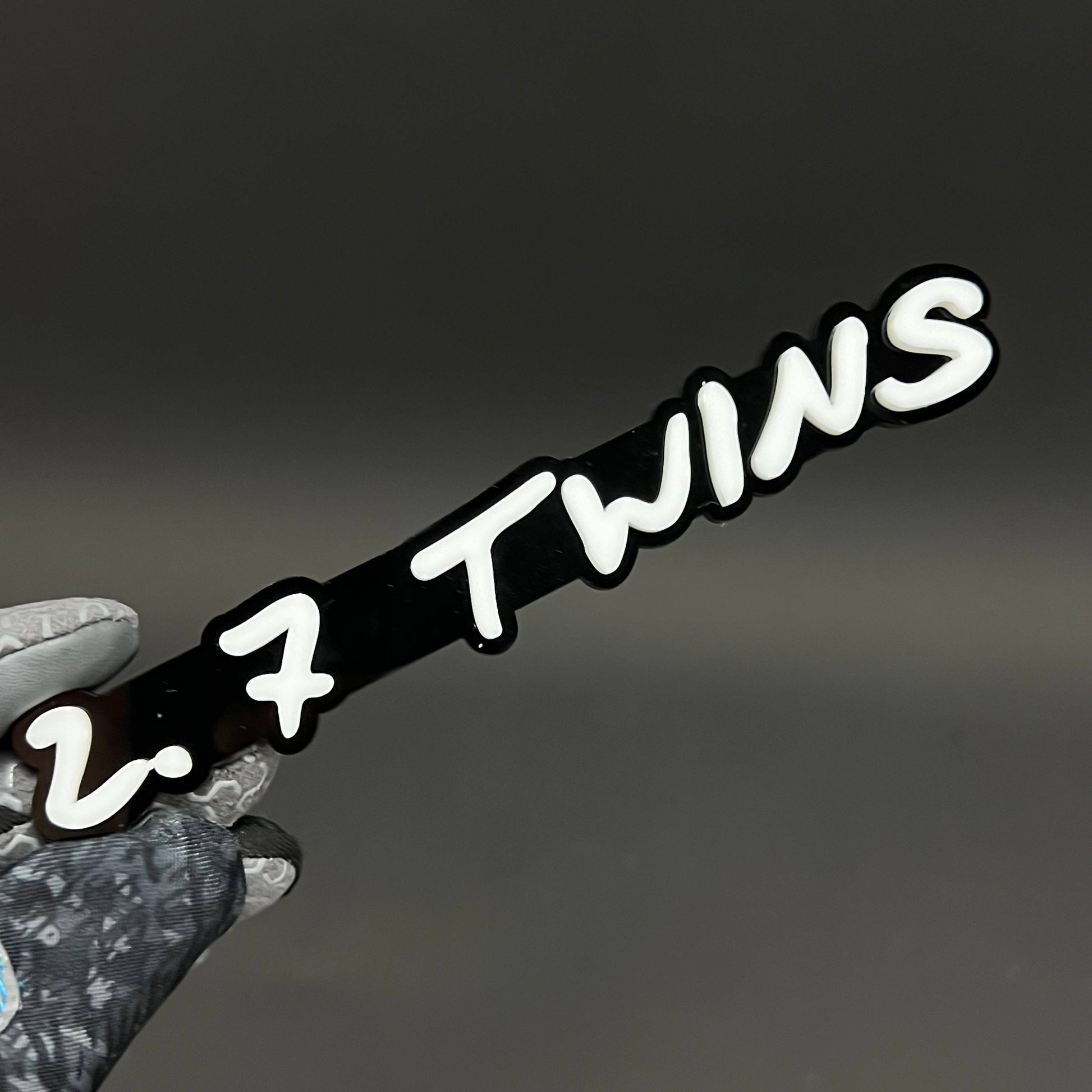 1PC 2.7 TWINS 3D Acrylic Badge - Car Truck Emblem Fender Tailgate Trunk Sticker