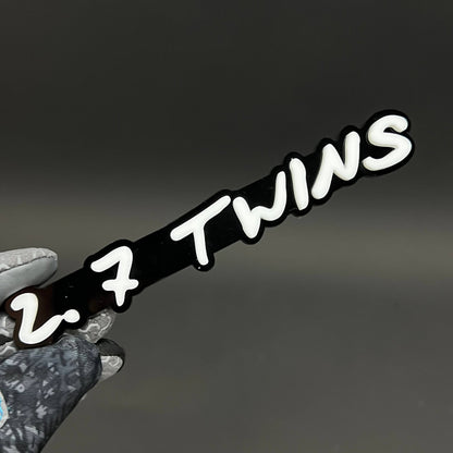 1PC 2.7 TWINS 3D Acrylic Badge - Car Truck Emblem Fender Tailgate Trunk Sticker