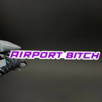 1PC AIRPORT BITCH 3D Acrylic Badge - Car Truck Emblem Fender Sticker