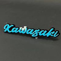 1PC Kawasaki 3D Acrylic Badge - Car Truck Emblem Fender Tailgate Trunk Sticker