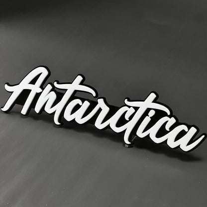 1PC Antarctica 3D Acrylic Badge - Car Truck Emblem Fender Tailgate Trunk Sticker