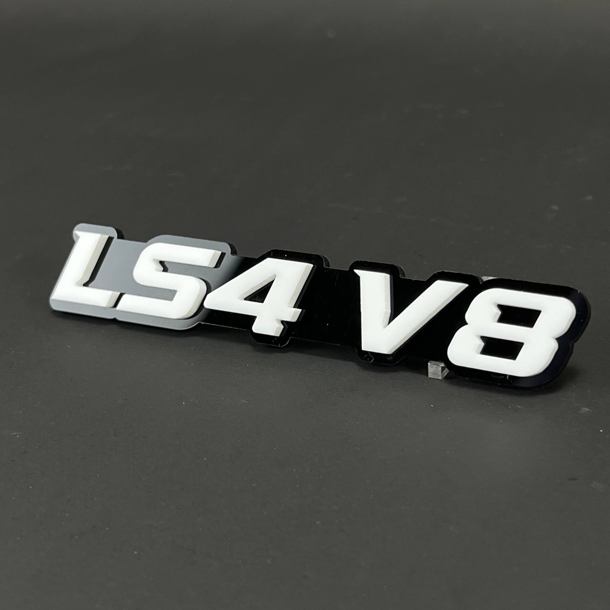1PC LS4 V8 3D Acrylic Badge - Car Truck Emblem Fender Tailgate Trunk Sticker