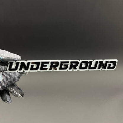 1PC UNDERGROUND 3D Acrylic Badge - Car Truck Emblem Fender Tailgate Trunk Sticker