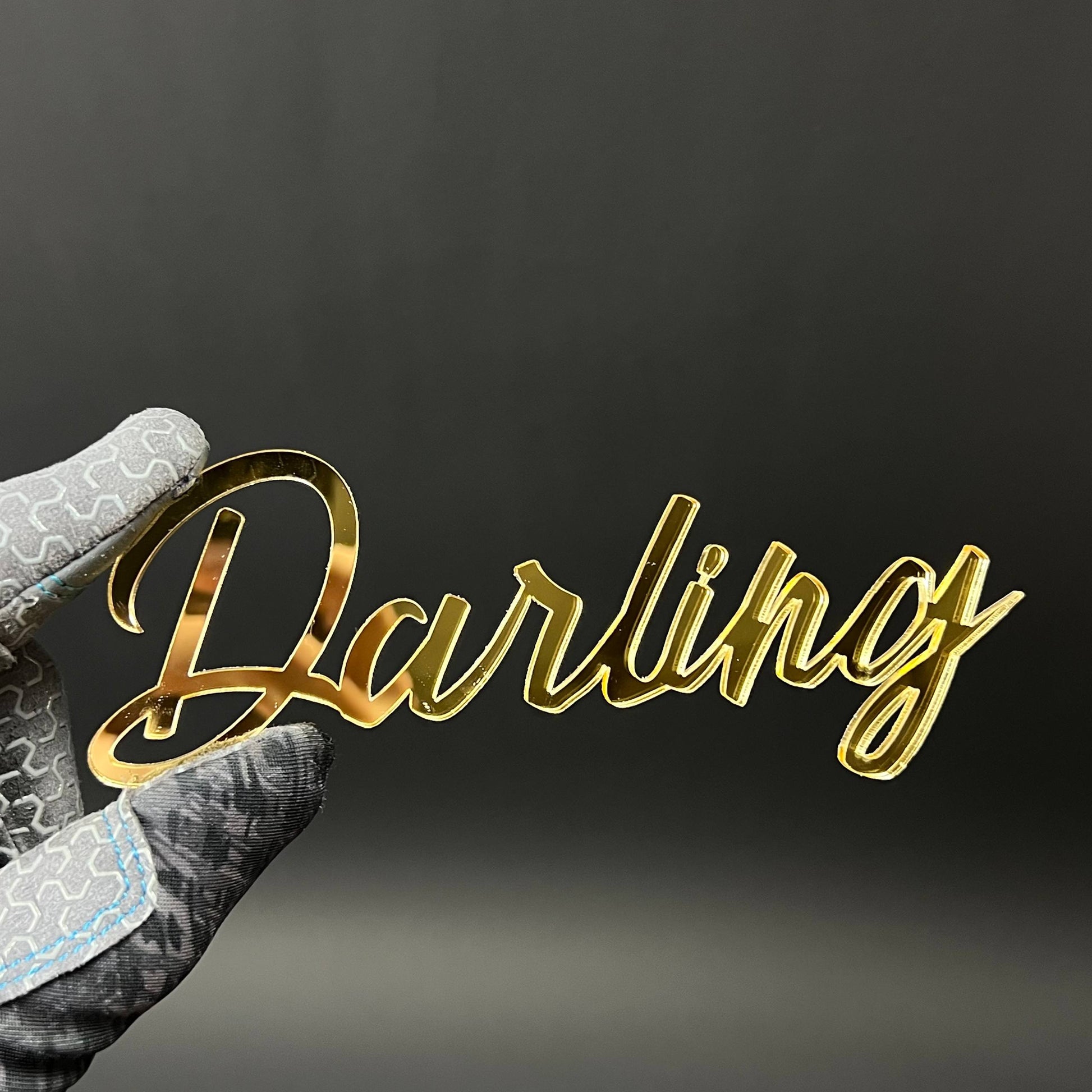 1PC Darling 3D Acrylic Badge - Car Truck Emblem Fender Tailgate Trunk Sticker
