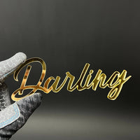 1PC Darling 3D Acrylic Badge - Car Truck Emblem Fender Tailgate Trunk Sticker