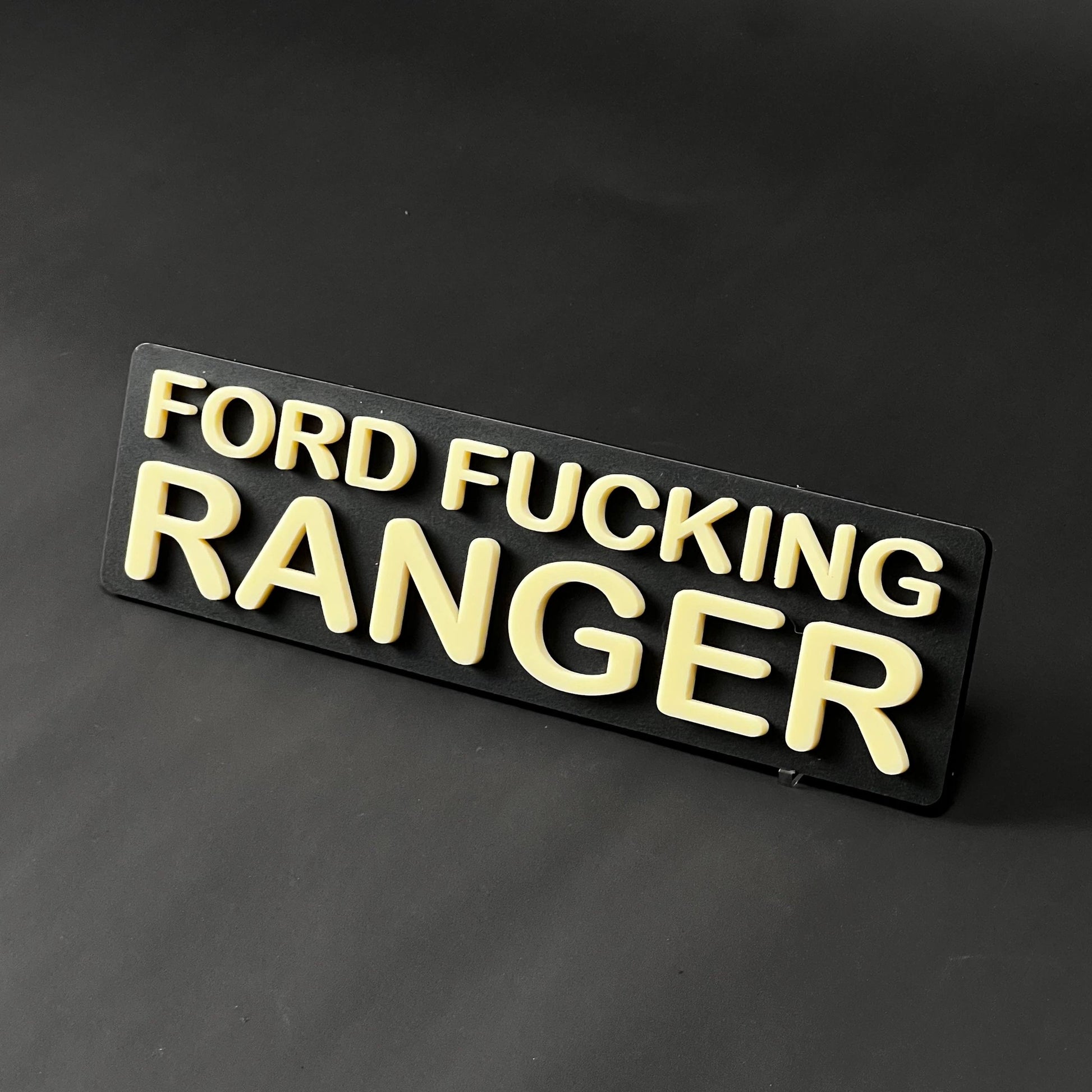 1PC FORD FUCKING RANGER 3D Acrylic Badge - Car Truck Emblem Fender Sticker