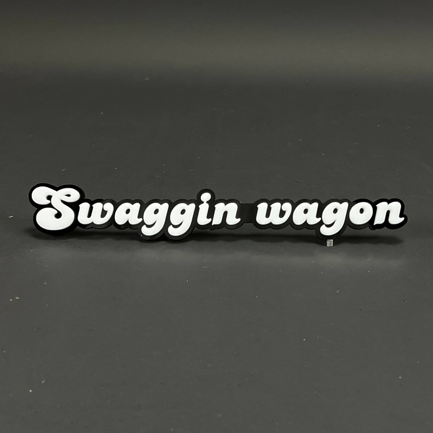 1PC Swaggin wagon 3D Acrylic Badge - Car Truck Emblem Fender Sticker