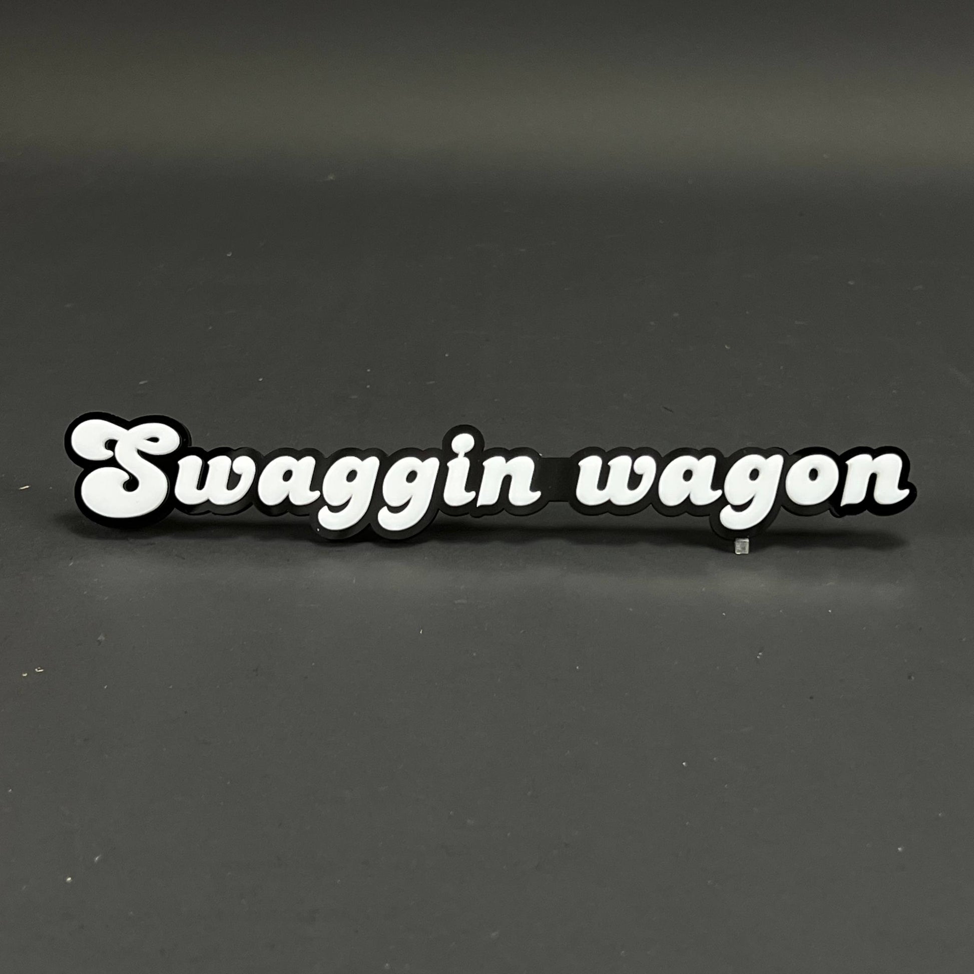 1PC Swaggin wagon 3D Acrylic Badge - Car Truck Emblem Fender Sticker