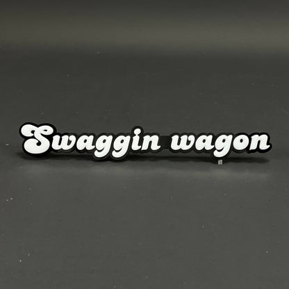 1PC Swaggin wagon 3D Acrylic Badge - Car Truck Emblem Fender Sticker