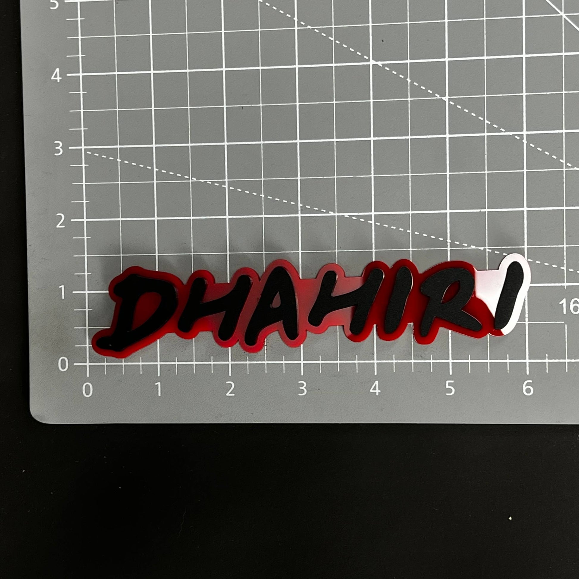 1PC DHAHIR! 3D Acrylic Badge - Car Truck Emblem Fender Tailgate Trunk Sticker