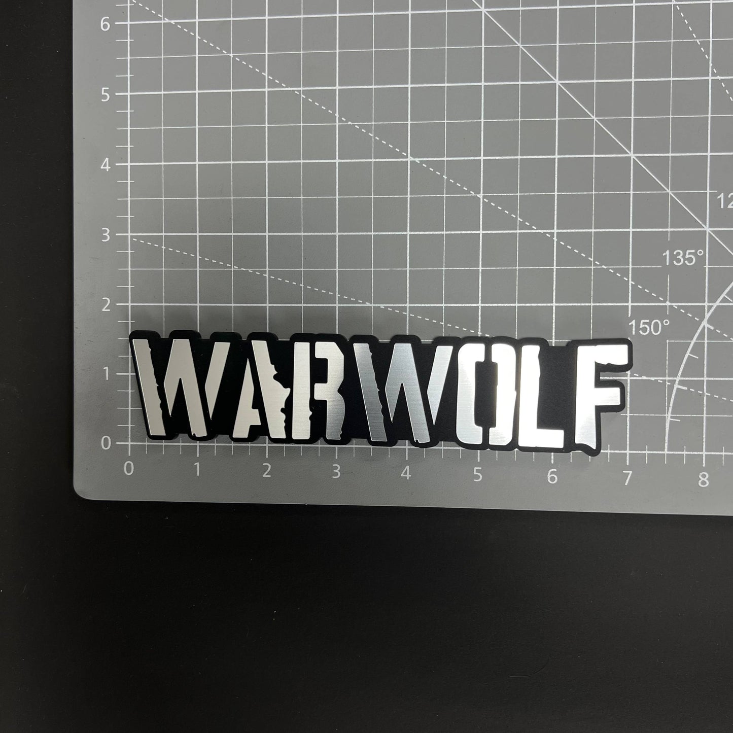 1PC WARWOLF 3D Acrylic Badge - Car Truck Emblem Fender Tailgate Trunk Sticker
