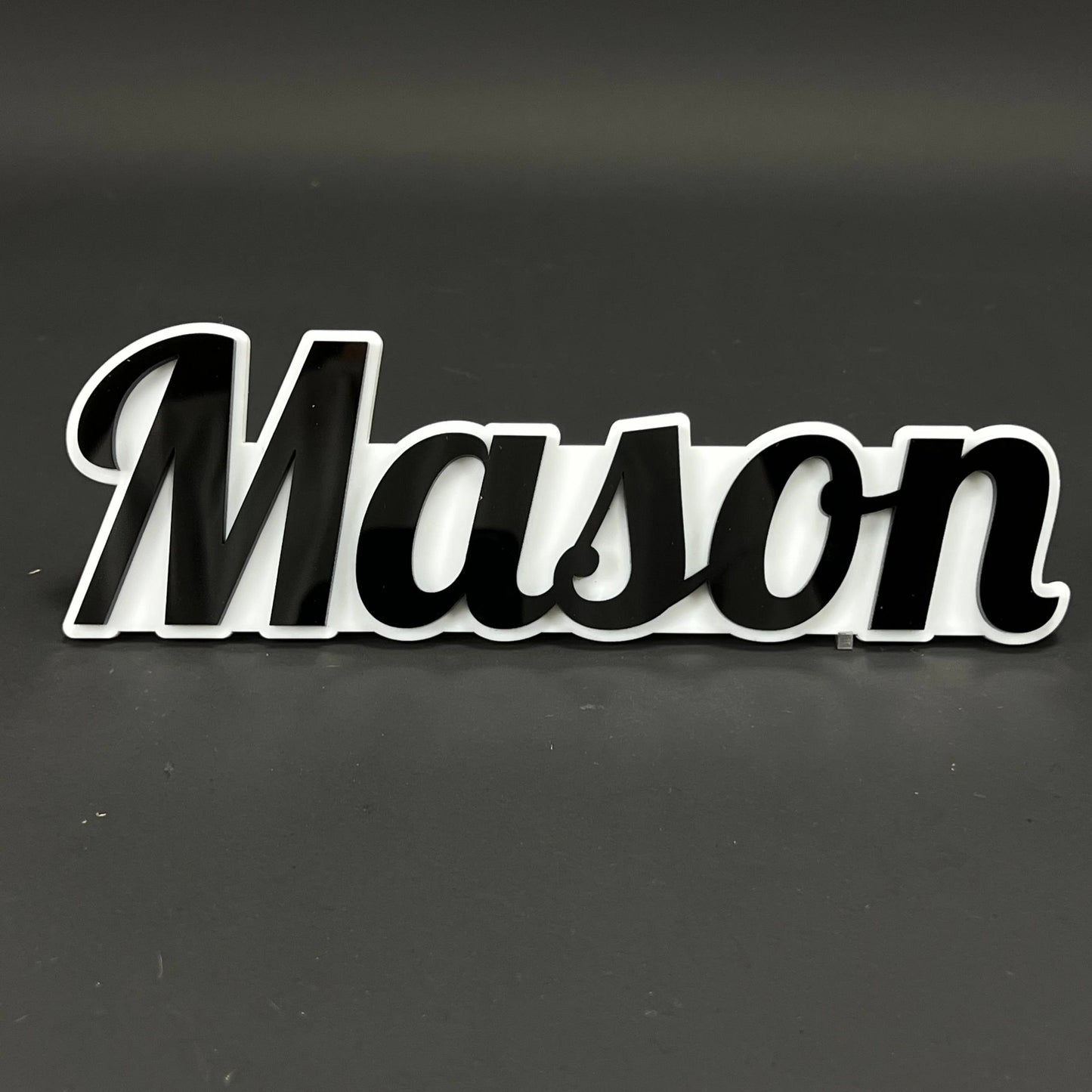 1PC Mason 3D Acrylic Badge - Car Truck Emblem Fender Tailgate Trunk Sticker
